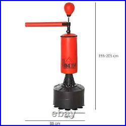 155-205cm 3-IN-1 Freestanding Boxing Punch Bag Stand with Rotating Flexible Arm