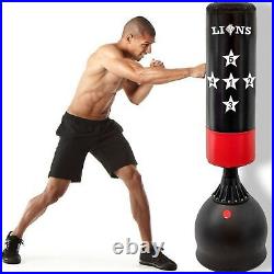 5.5ft Boxing Free Standing Punch Bag Stand MMA Martial Arts Punching Training
