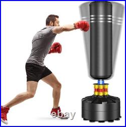 69 Free Standing Punching Bag Heavy Boxing Bag Suction Cup Base with Gloves