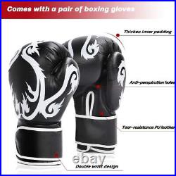Adult Free Standing Boxing Punch Bag Heavy Duty Punching MMA Kickboxing Black
