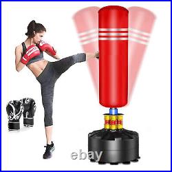 Adult Free Standing Boxing Punch Bag Stand Heavy Duty Punching MMA Kickboxing UK