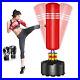 Adults Free Standing Punching Bag Heavy Boxing Bag with Gloves Sping Base