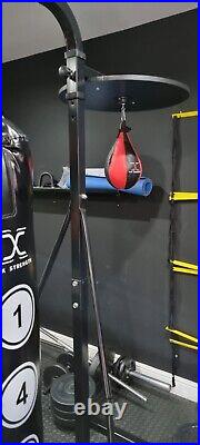 Boxing Machine 2 Way Stand Training Punch Bag Ball Speedball Plate