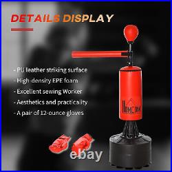 Boxing Punch Bag Stand Rotating Flexible Arm Speed Ball Waterable Base HOMCOM
