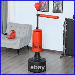 Boxing Punch Bag Stand with Rotating Flexible Arm, Speed Ball, Waterable Base