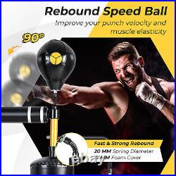 Boxing Speed Trainer Freestanding 360° Spinning Bar Adjustable & Fillable Base