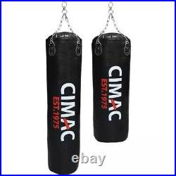 Cimac Boxing Punch Bag Heavy Duty Martial Arts Gym Quality Filled Hanging 6ft