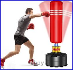 Free Standing Punch Bag Stand Up Pedestal Kick Boxing Heavy Duty Kickboxing