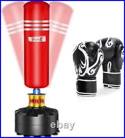 Free Standing Punching Bag Boxing Set Adult Gloves Pump Indoor Outdoor Sports UK