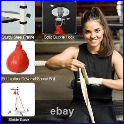 Free-Standing Speed Bag Boxing Platform Punch Bag Fitness Station Stand
