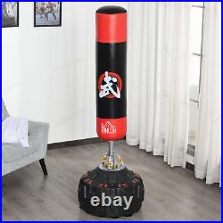 Freestanding Boxing Punch Bag Stand with Fillable Base Springs Suction Cups