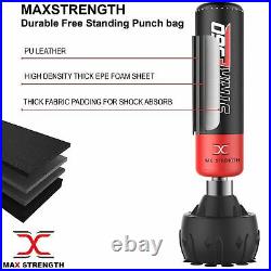 Heavy Duty Free Standing Punch Bag Duty Boxing MMA Kick Stand Gym Training 182cm