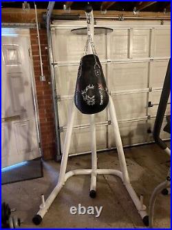 Heavy Duty Punch Bag & Speedball Stand, with Punch Bag & Boxing Gloves