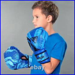 Junior Kids Punch Bag & Gloves Kit Children Complete Boxing Set For Fitness