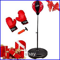 Kids Free Standing Punch Bag Ball Boxing Sport Toy Punch Play Set Gloves