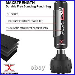 MAXSTRENGTH Free Standing Boxing Punch Bag 182cm Heavy Duty MMA Kick Martial Art
