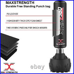 MaxStrength 6ft Free Standing Punch Bag Boxing Gloves Kick Martial Art Training