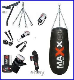 Maxx 3FT Tear shape punch bag, body bag angled boxing bag Set heavy filled bag