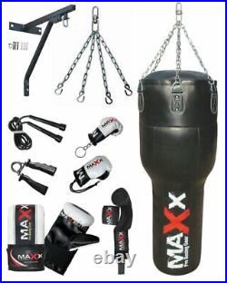 Maxx 4FT uppercut punch bag, body bag angled boxing bag Set heavy filled bag