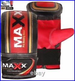 Maxx 4/6 FT BOXING PUNCH BAG SET MMA MARTIAL ART THAI KICK BOXING UFC RED PRINT