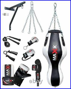 Maxx 4ft heavy filled Angle punch Bag, boxing uppercut bag 12pcs + FREE CHAIN