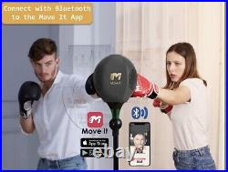 Move It Smart Bluetooth Punching Bags with Stand, Bluetooth Sensor & Fitness