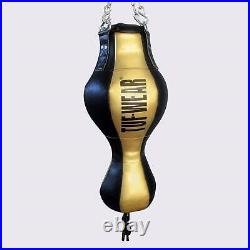 Tuf Wear Balboa Punch Bag Uppercut Spring Bag (FILLED) Black Gold