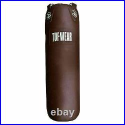 Tuf Wear Boxing Classic Brown Leather Look Punchbag 4FT