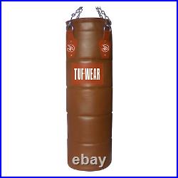 Tuf Wear Boxing Classic Brown Quilted Leather Punch Bag 122cm (4FT)