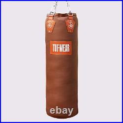 Tuf Wear Classic Brown 4ft Hide Leather Punchbag (122cm)