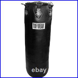 Tuf Wear Leather Gigantor Boxing Filled Heavy Punchbag 65Kg All Black