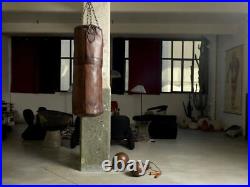 Vintage Style Boxing Bag / Punching Bag With Hanging Chain Real Leather Durable
